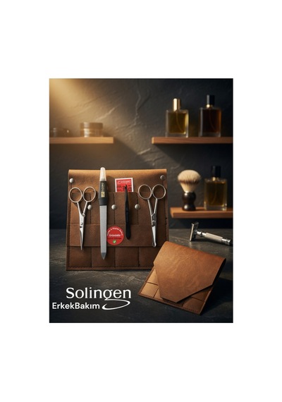 Solingen Erkek Bakım 4lü Seti / Bıyık , Burun Makası , Cımbız , Törpü