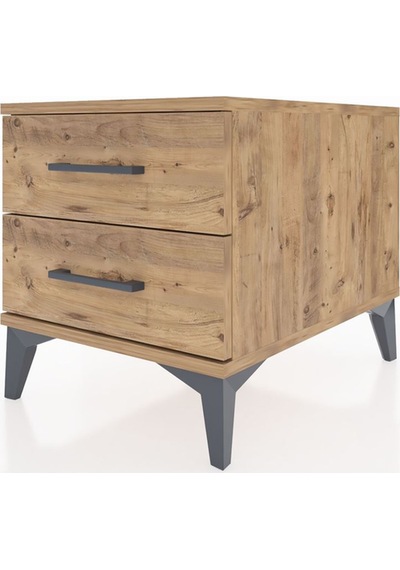 Kronos Komodin 2 Çekmeceli 44x59x48 Çam-çam Çam