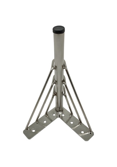 Metal Tel Boru Desenli Ayak Mobilya Masa Ve Dolap Ayağı Krom Metal 18cm 4 Adet
