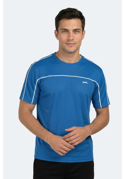 Slazenger Revıve Erkek Saks Mavi Tişört