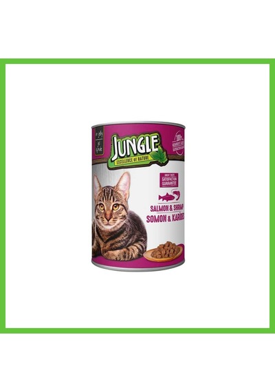 Jungle Kedi Konserve Somonlu & Karidesli 400gr 1 Adet Dmc