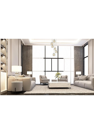 Avonni Av-60291-6et Eskitme Kaplama Modern Avize E14 Metal Cam 40cm Diğer