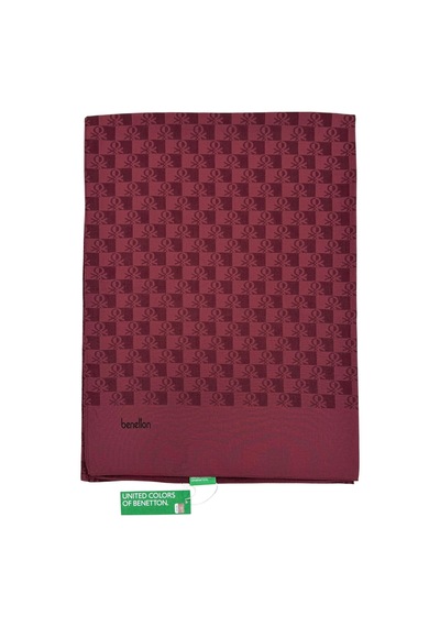 Benetton Elegante Şal - Tre - Koyu Bordo