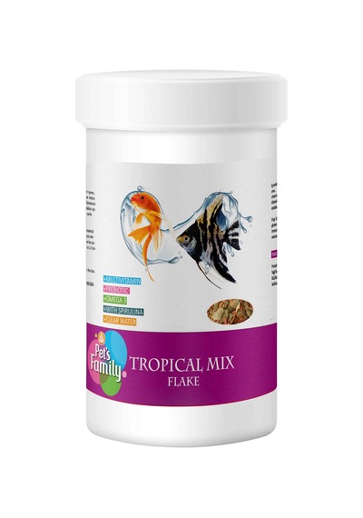 Pets Family Tropical Mix 100 Ml/15 Gr Flake Balık Yemi
