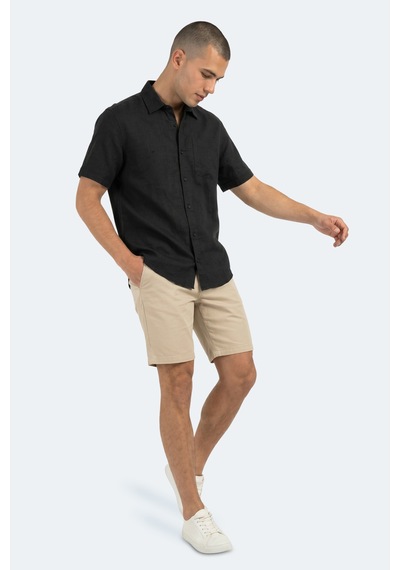Slazenger Kırtıda Erkek Siyah Gömlek