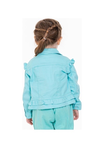 Xo Kids Kız Fırfırlı Gömlek 9-36 Ay Yaş 34709 Mavi