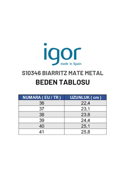 Igor Biarritz Mate Metal Kadın Sandalet - Mat Bronz S10346-099