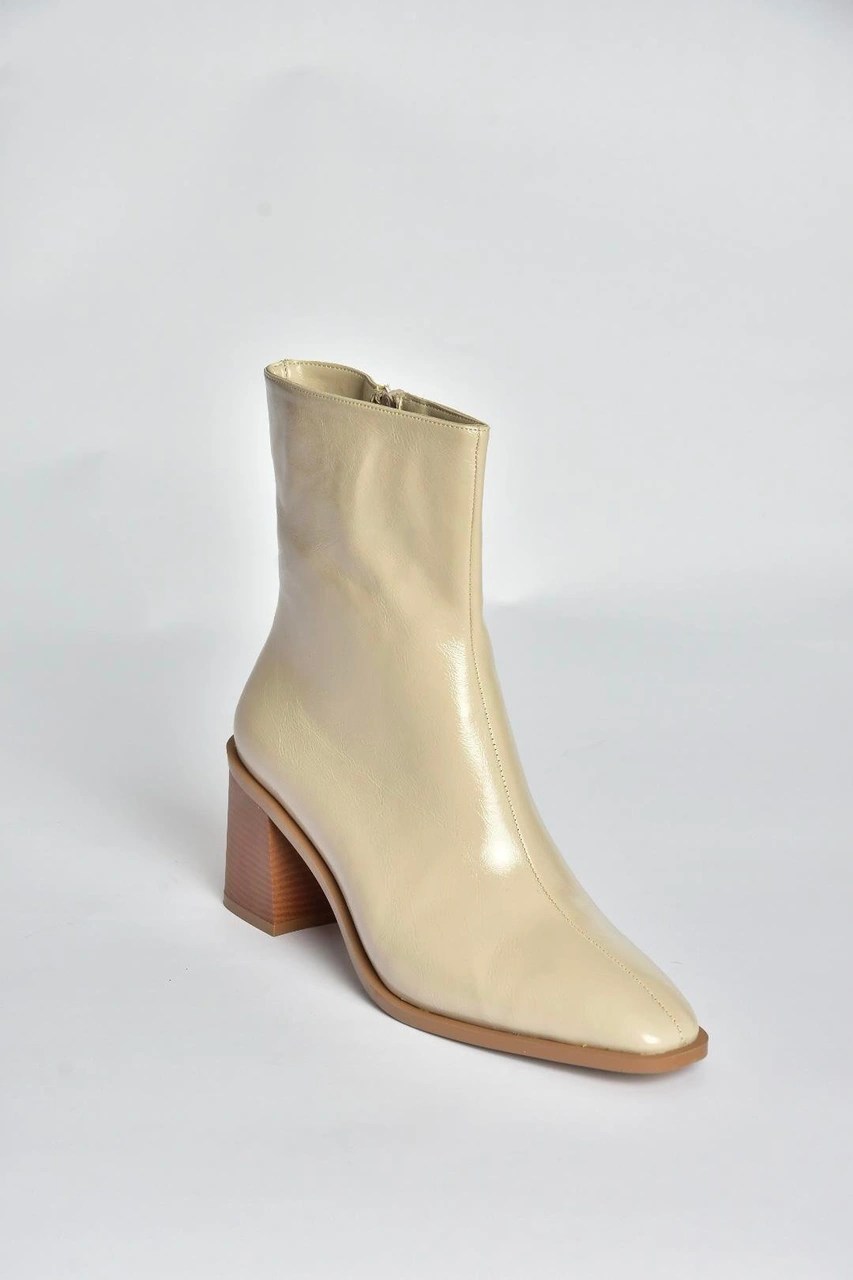 Fox Shoes V250330309 Bej Kalın Topuklu Kadın Bot Bej-suni Deri Fox Shoes V250330309 Bej Kalın Topuklu Kadın Bot Bej-suni Deri