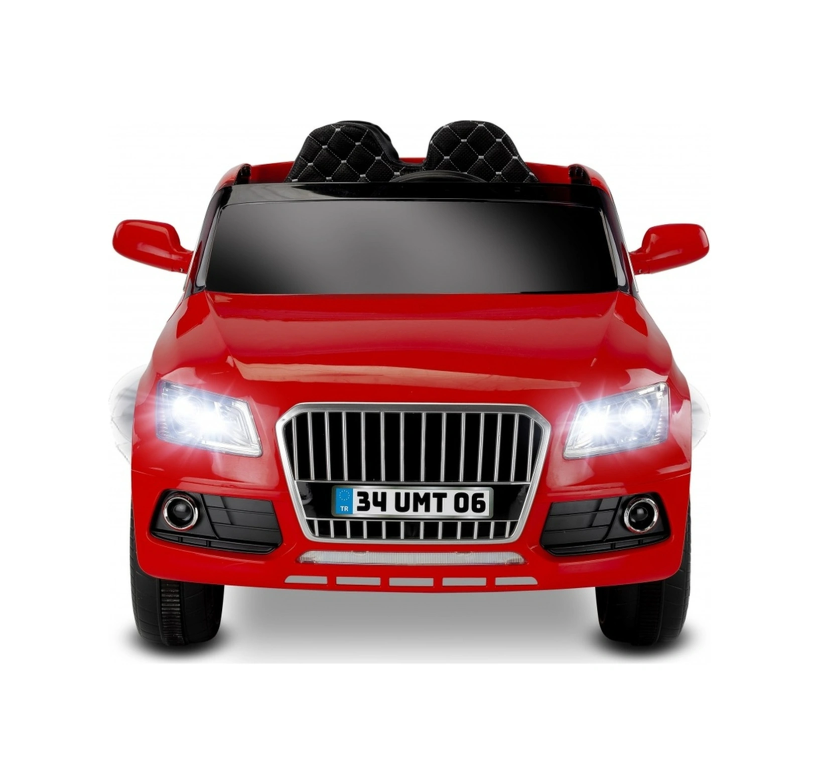 Q-suv Akülü Jeep 12v Uzaktan Kumandalı Akülü Araba Audio Q Suv Akülü Araçlar Kırmızı