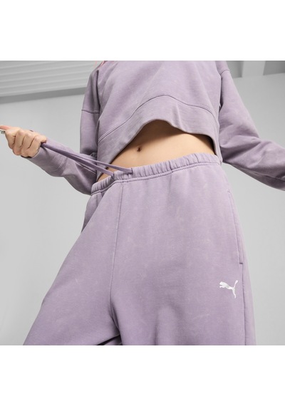 Puma Dare To Relaxed Washed Pants Mor Kadın Eşofman Altı