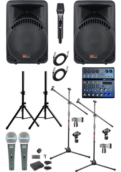 Lastvoice Ample Surface-paket-2 Aktif Hoparlör Ve Mixer Full Ses Sistemi Seti