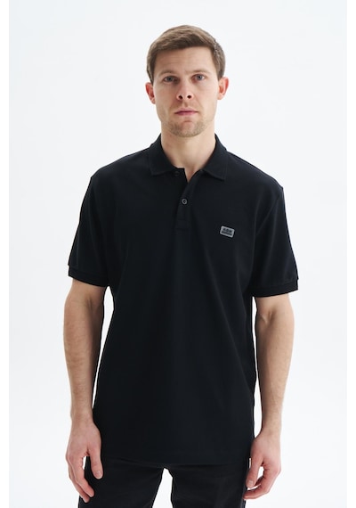 AR-MA Arma Erkek Regular Fit Basic % 100 Pamuk Pike Polo Yaka Tişört Y29374354102 Siyah