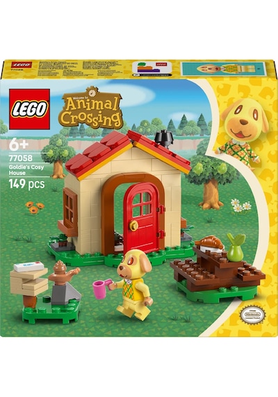LEGO® Animal Crossing™ Goldie Şirin Evinde 77058 - 6 Yaş ve Üzeri Çocuklar için Yaratıcı Oyuncak Yapım Seti (149 Parça)