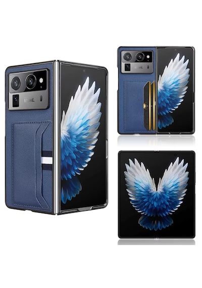 Microcase Tecno Phantom V Fold2 Kartlıklı Deri Kaplama Kılıf-al5120 Lacivert