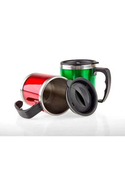 Termoslu Bardak Travel Mug Sarı