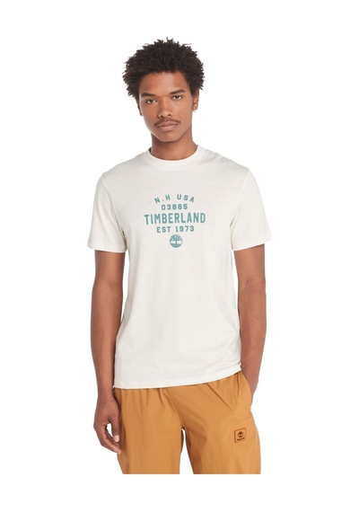 Timberland Front Graphic Erkek Tişört Tb0a5uf7cm91 Beyaz