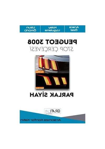 Petek Desenli Stop Sticker, Kolay Uygulama Ve Uzun Ömürlü, Parlak Siyah Abanoz