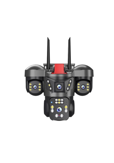 Joysee W4 12mp 2x3.6mm 2x2.8mm Dört Kamera 4x Zoom Wifi Ptz Dome Kamera