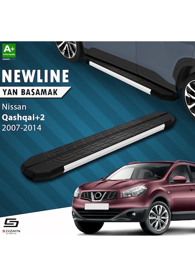 S-dizayn Nissan Qashqai +2 Newline Aluminyum Yan Basamak 183 Cm 2