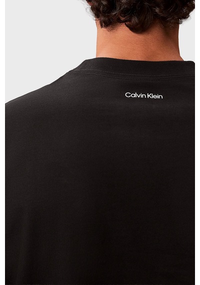 Calvin Klein Erkek T Shirt Lv04rf823g Ub1 Siyah Siyah