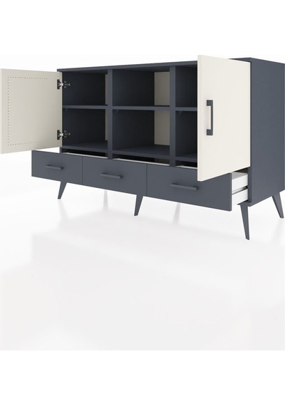 Hyperion Konsol 6 Raflı 3 Çekmeceli 3 Kapaklı 132x44x83 Antrasit-aytaşı/antrasit Aytaşı/antrasit Hyperion Konsol 6 Raflı 3 Çekmeceli 3 Kapaklı 132x44x83 Antrasit-aytaşı/antrasit Aytaşı/antrasit