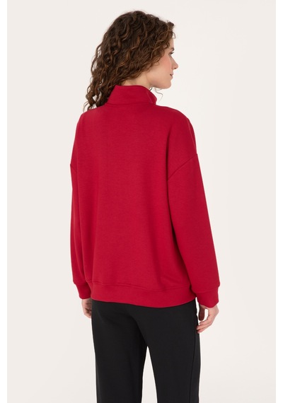 U.S. Polo Assn. U.s. Polo Assn. Kadın Sweatshirt 50314221-vr104 Koyu Frambuaz/dark Raspberry