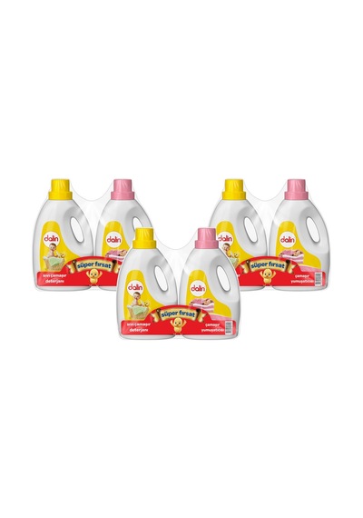 Sıvı Deterjan 1200 Ml Çamaşır Yumuşatıcısı 1200 Ml X 3 Adet