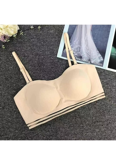 Straplez Büstiyer Sütyen Konforlu Hiç Yok Hissi Veren İz Yapmaz Lazer Kesim B Cup Dolgusuz Telsiz Gri Straplez Büstiyer Sütyen Konforlu Hiç Yok Hissi Veren İz Yapmaz Lazer Kesim B Cup Dolgusuz Telsiz Gri