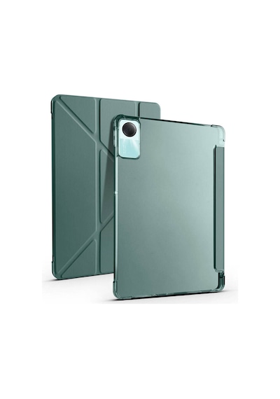 Xiaomi Redmi Pad Se Uyumlu Kalem Bölmeli Standlı Kılıf + Ekran Koruyucu + Kalem 3'lü Set Kılıf