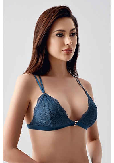 Newbra Kadın Kapsız Önden Açılan Bralet Sütyen - Lacivert