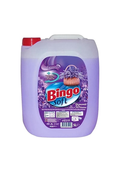 Bingo Soft Yumuşatıcı 5 Lt Gülpembe Ve Lavanta 2 Li Karma Paket 2'li Set