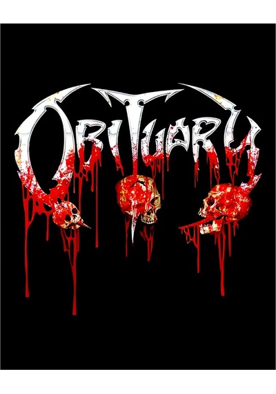 Zepplin Giyim Obituary Blood Skull Büyük Sırt Patch Yama