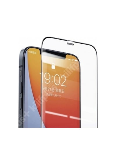 Apple Uyumlu   iPhone 12 Pro Max 9d Tam Kaplayan Parmak Izi Bırakmayan Ekran Koruyucu Film