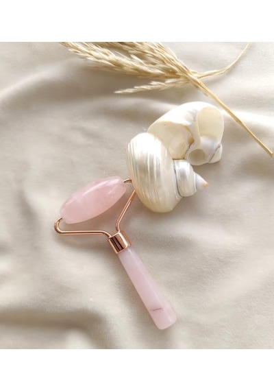 Roller Doğal Taş Masaj Aleti Pembe Kuvars Taşı Yüz Roller Yüz Taşı Masaj Taşı Jade Roller