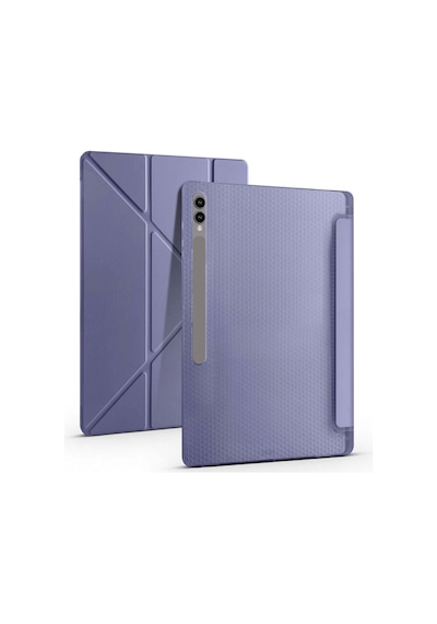 Galaxy Uyumlu Tab S9 Ultra Kılıf Zore Tri Folding Kalem Bölmeli Standlı Kılıf