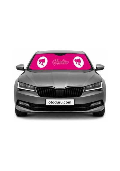 Oem Barbie Pembe Tasarımlı Dijital Baskılı Katlanır Ön Cam Güneşliği