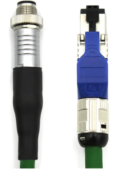 Pur M12 - Rj45 Ethernet Kabloları 4 Pinli D Kodlu Ip67