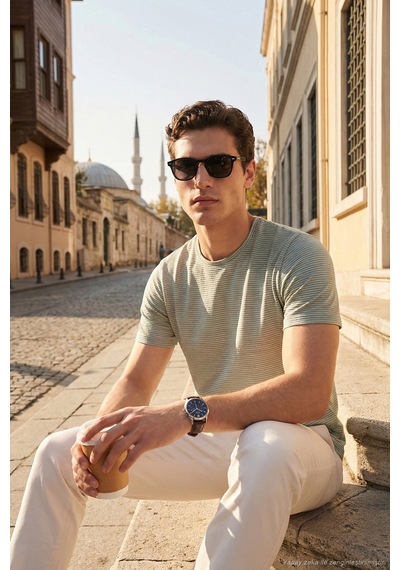 Buratti Erkek T Shirt 5904030 Elma Yeşili Elma Yeşili