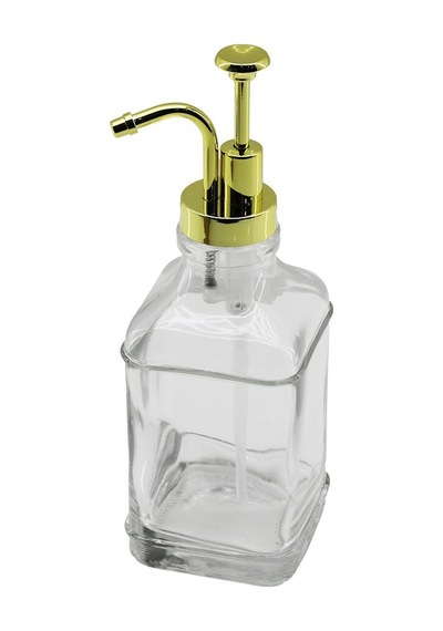 Dmr-4948-4968 Sıvı Sabunluk 500ml Kare Pompa Şeffaf Cam Şişe Musluk Ayrık Model Başlı Diğer