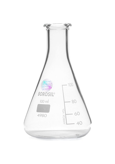 Borosil Dar Boyunlu Dereceli Cam Erlen 100 ML