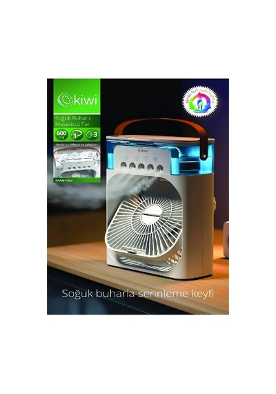 Kiwi Masa Üstü Usb Vantilatör 600ml 3489