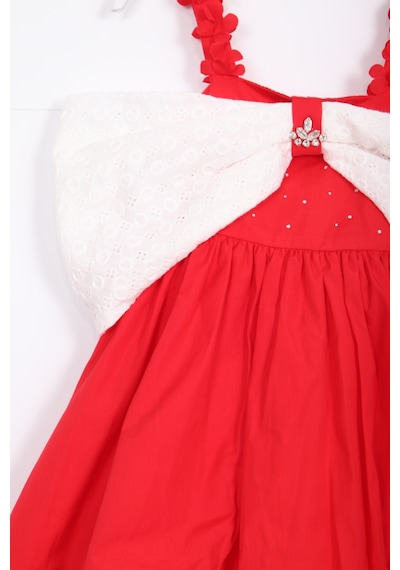 Xo Kids Kız Çocuk Elbise 2-5 Yaş 5884 Kırmızı