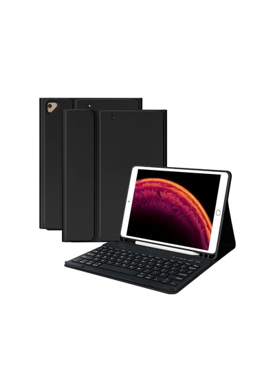 Qpen Apple Uyumlu iPad Pro 2022 12.9 İnç Klavyeli Tablet Kılıf Klavye + Stand