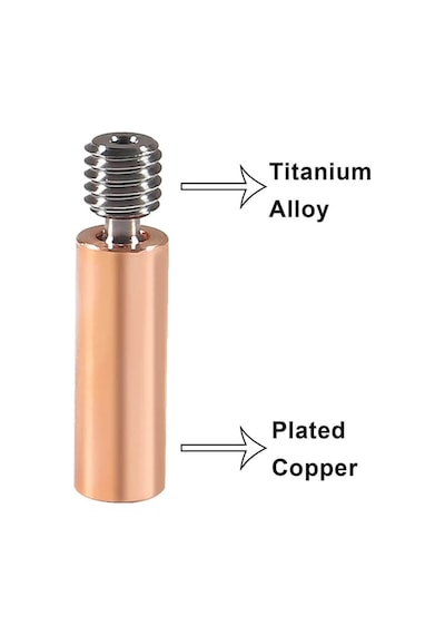 Koodmax 3d Yazıcı Titanyum Alaşımlı Barel Ender3 Hotend 1.75mm Flement Metal Boru Mk8 Boğazı M6 Koodmax 3d Yazıcı Titanyum Alaşımlı Barel Ender3 Hotend 1.75mm Flement Metal Boru Mk8 Boğazı M6