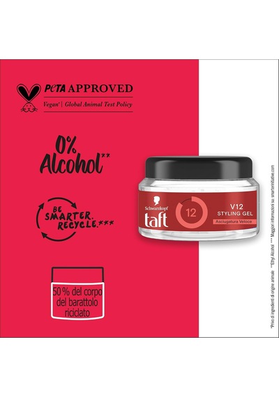 Taft V12 Hızlı Kuruyan Saç Şekillendirici Jel 250 Ml Diğer
