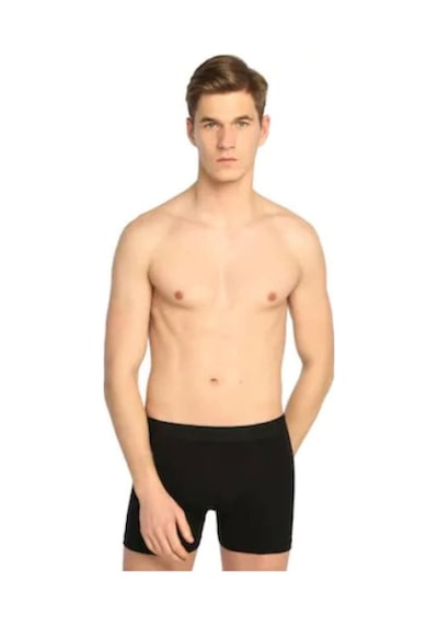 Tutku Erkek Siyah Pamuklu Likralı Boxer 10'Lu Paket 001