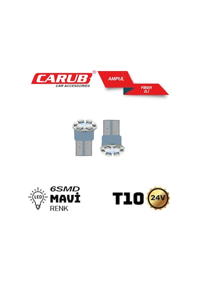 Carub 24v Dipsiz Led Ampül Lazer Mavi