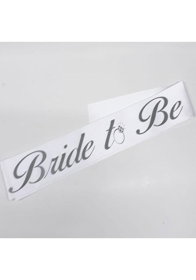 Kuşak Bride To Be Beyaz-gümüş