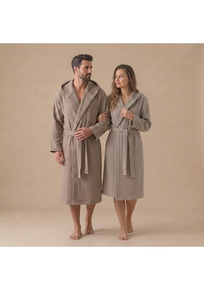 Armın Bambu Unısex Bornoz Kum Taşı