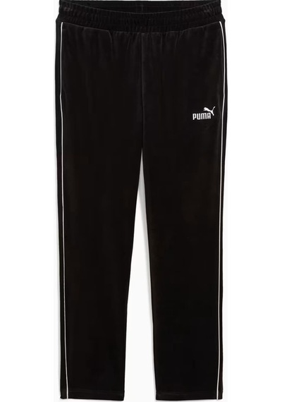 Puma Erkek Ess Elevated Velour Şeritli Eşofman Altı - Siyah Siyah